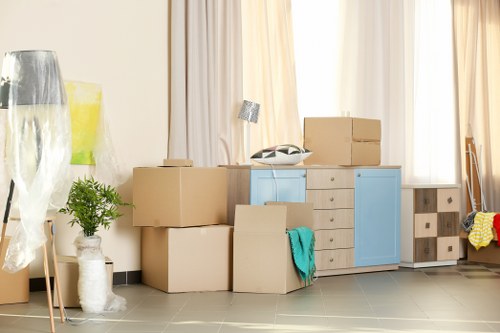 Removal van ready for a local London home move