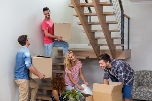 Moving team handling residential removals in London