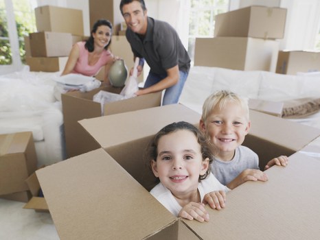 Supervised handling of a large item during a relocation