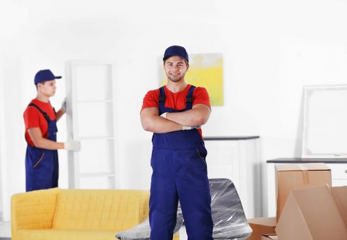 Furniture pick-up service for a London flat with bulky items ready for removal