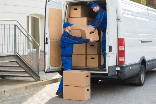 Man and van removal van ready for a local move in Londonremoval