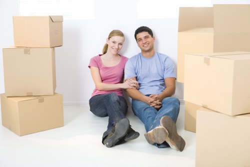 Removal team preparing a local home move in Londonremoval