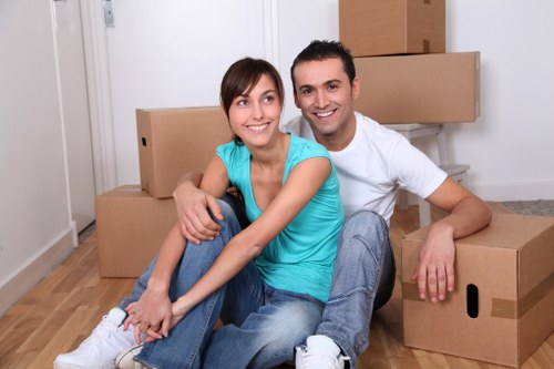 Loading furniture into a removal truck in Londonremoval
