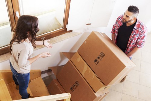 Packing and loading furniture for a flat move in London