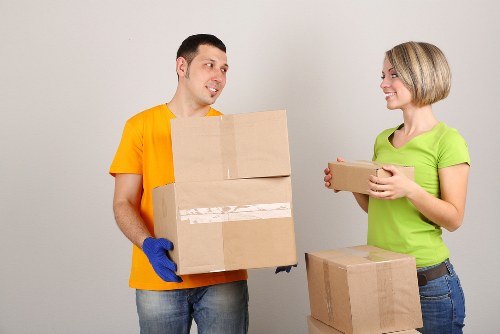Staff wearing PPE during a removal job
