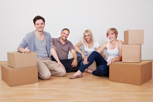Careful wrapping and boxing of fragile household items
