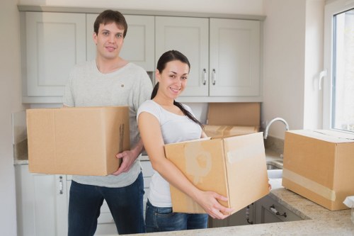 Packing and loading support for a London property move